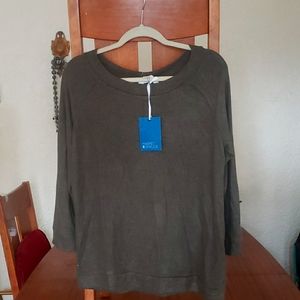 Market Spruce Olive Green Lightweight Sweater (L)